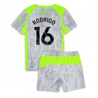 Stroje piłkarskie Manchester City Rodri Hernandez #16 Koszulka Trzeciej dla dzieci 2025-26 Krótki Rękaw (+ szorty)